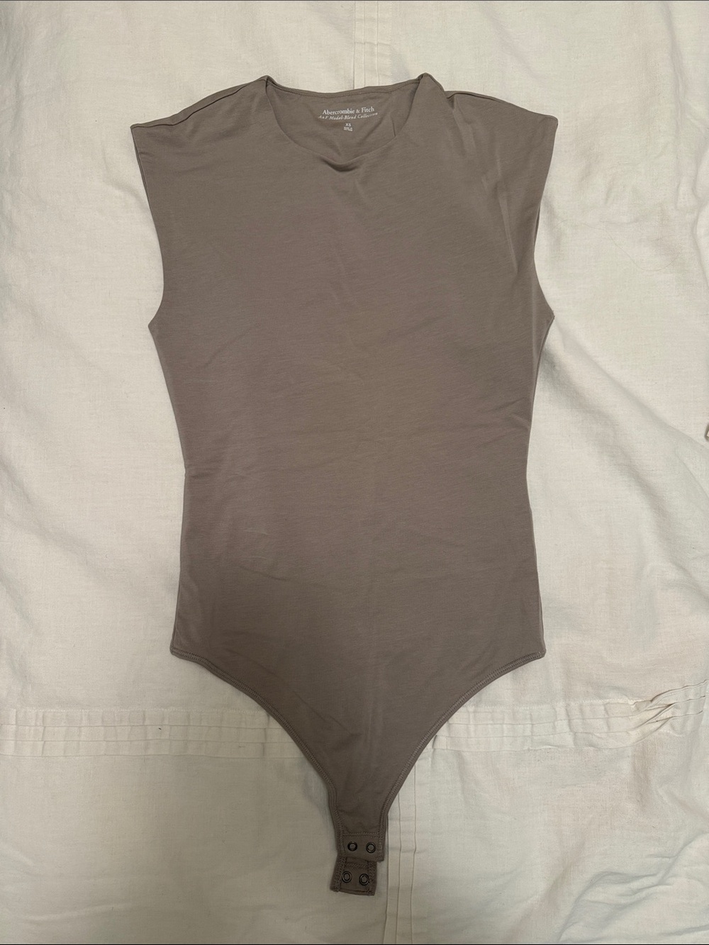 Abercrombie & Fitch Taupe Sleeveless Twist-Back Bodysuit (never worn)